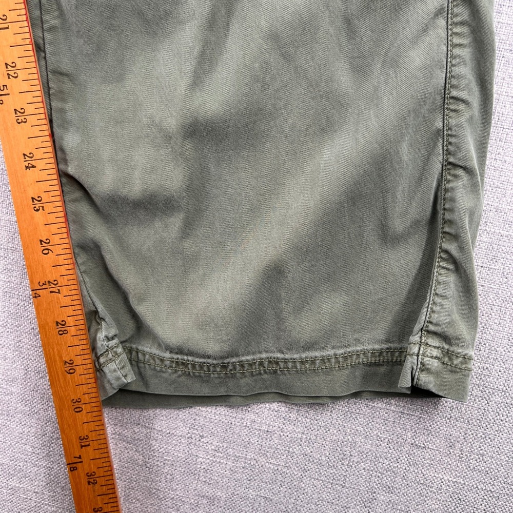 American Eagle Super High Rise Baggy Wide Leg Cargo Pants Women 8 Olive Green - Picture 7 of 13